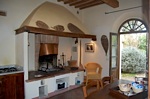 Soggiorno-cucina dell'appartamento Il Biancospino