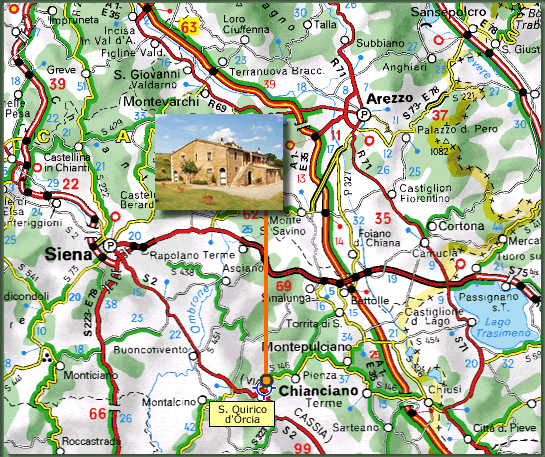 Mappa della zona
