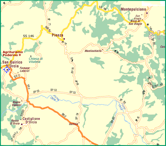 Mappa della zona