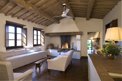 Casa clementina lucignanello bandini Cucina con camino